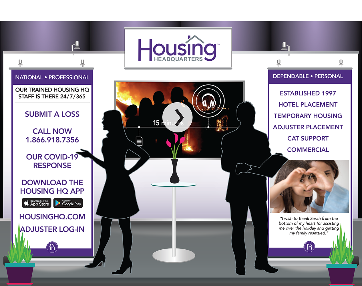 Housing Headquarters Information Booth